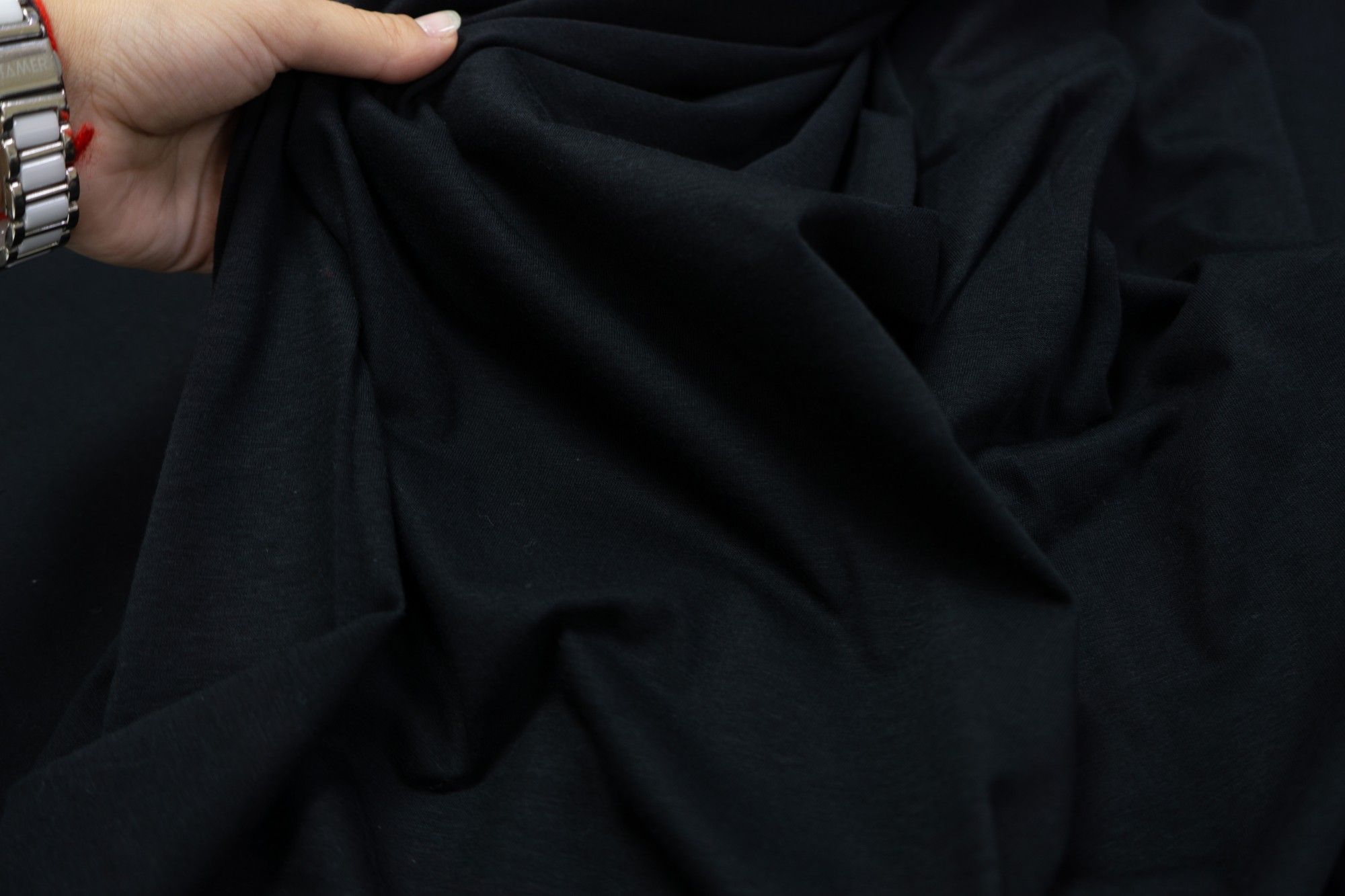 Ткань UNOFABRIC SS323161 Кулирка тонкая черная Италия. Ткань для шитья 100x195 см, Черный
Ткань UNOFABRIC SS323161 Кулирка тонкая черная Италия. Ткань для шитья 100x195 см, Черный