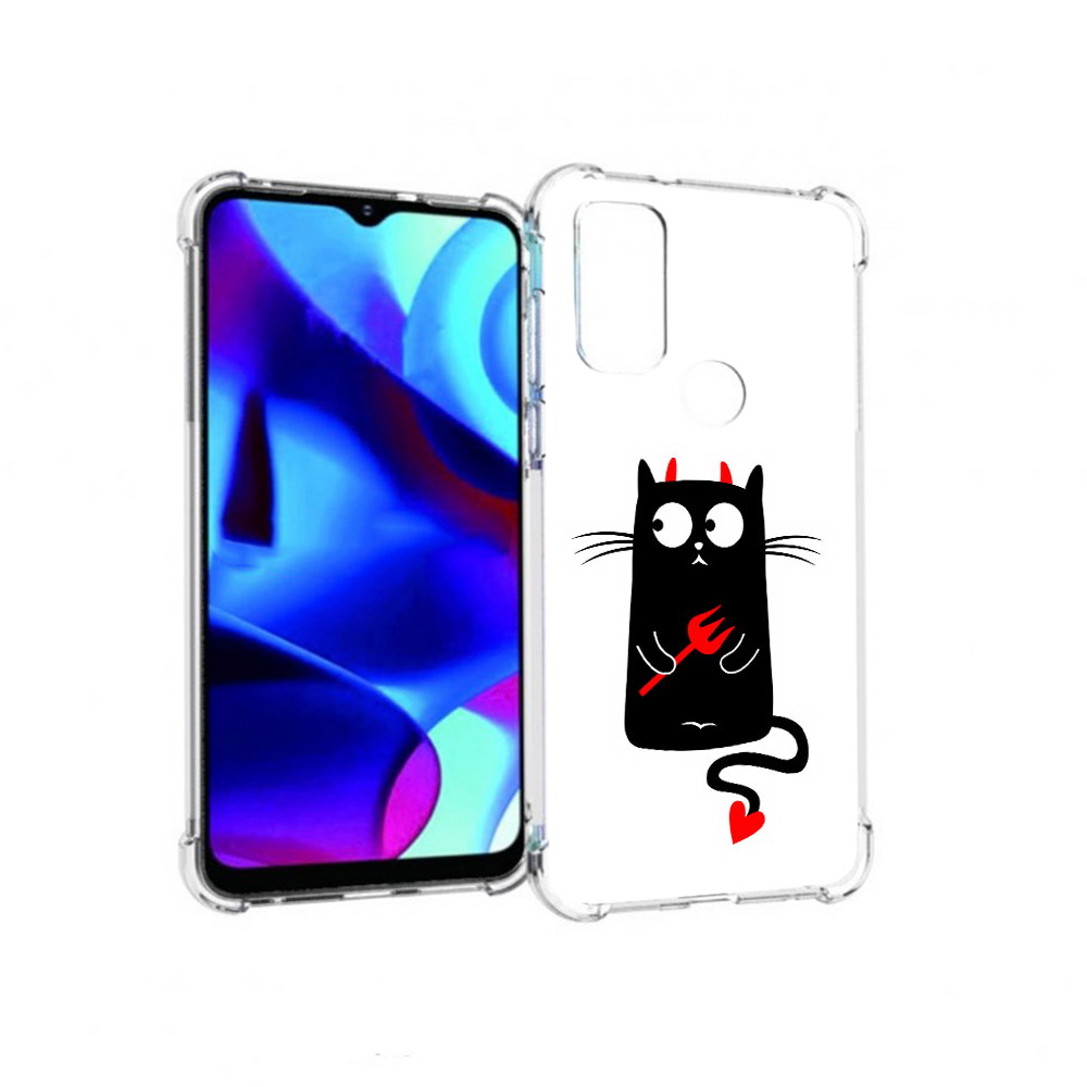 Чехол MyPads Tocco для Motorola Moto G Кот демон (PT227075.349.97), Прозрачный, Tocco 
Чехол MyPads Tocco для Motorola Moto G Кот демон (PT227075.349.97), Прозрачный, Tocco