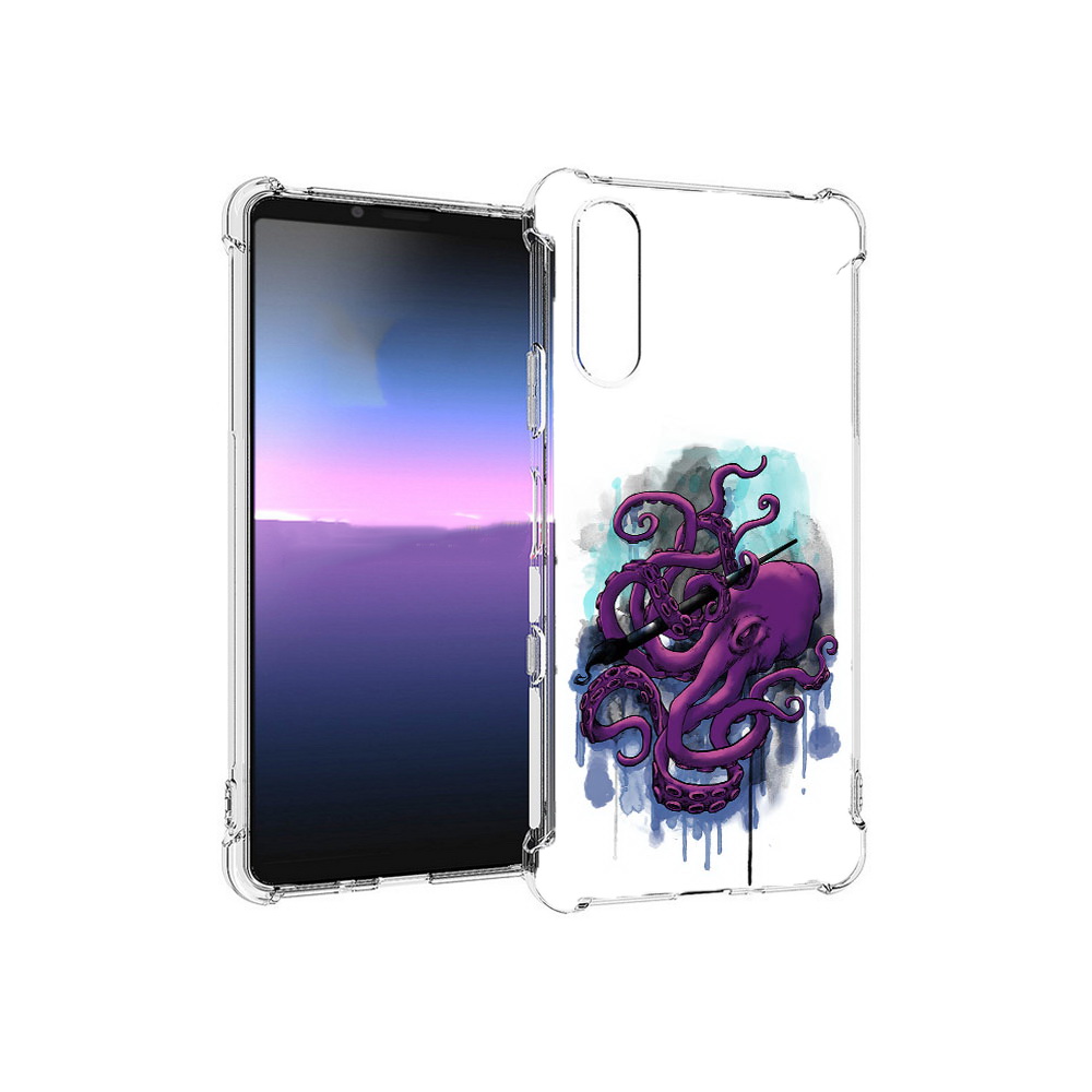 Чехол MyPads Tocco для Sony Xperia 10 III фиолетовый осьминог (PT161504.223.658), Прозрачный, Tocco
Чехол MyPads Tocco для Sony Xperia 10 III фиолетовый осьминог (PT161504.223.658), Прозрачный, Tocco