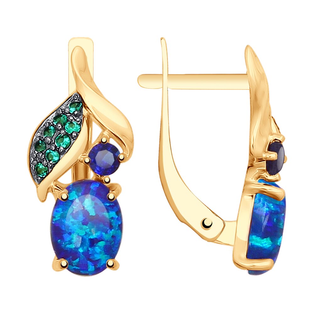 Серьги из золота SOKOLOV 725080, опал искусственный/корунд искусственный/фианит, 725080
Серьги из золота SOKOLOV 725080, опал искусственный/корунд искусственный/фианит, 725080