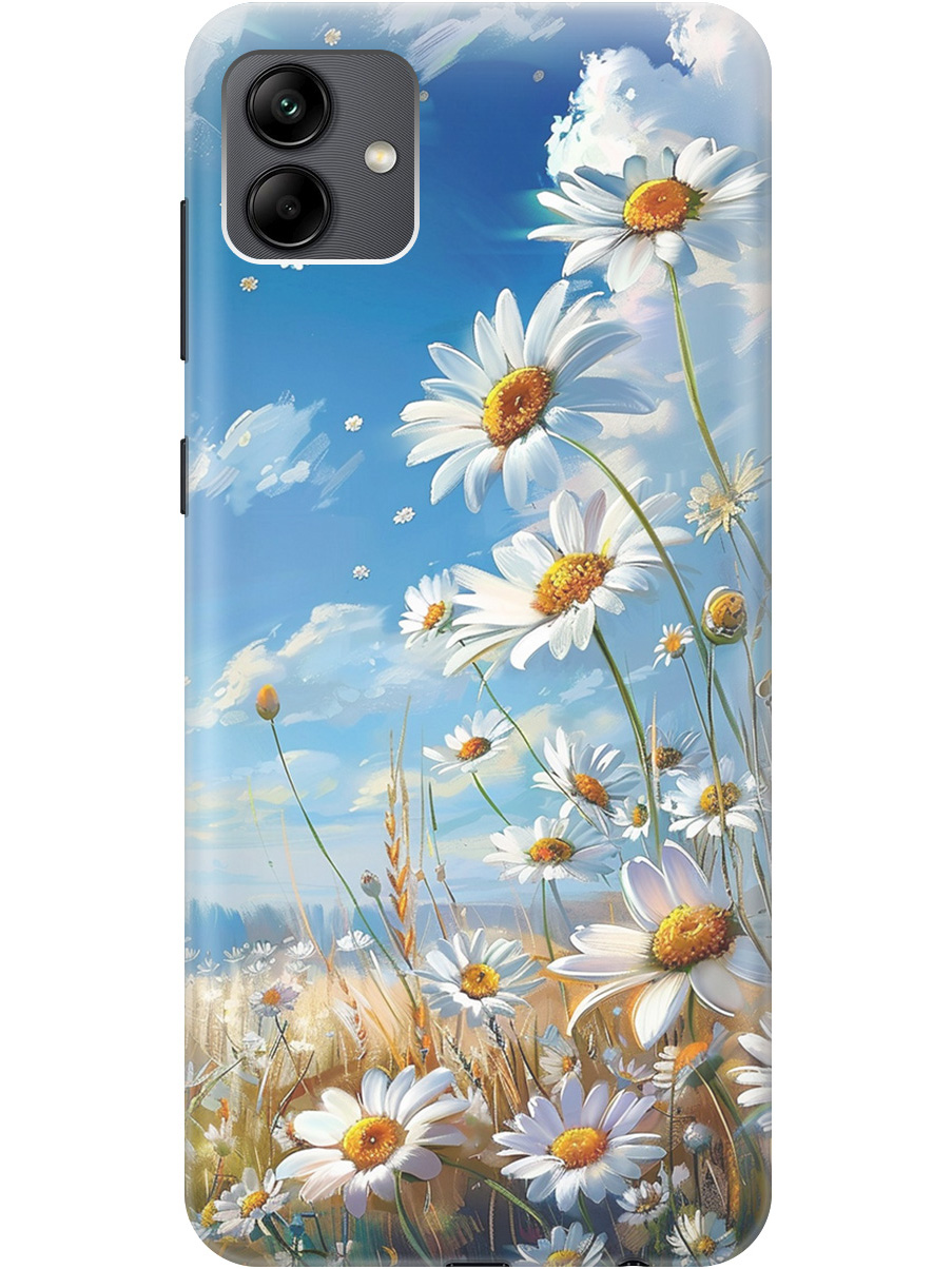Силиконовый чехол на Samsung Galaxy A04 с рисунком "Ромашки на поле", Белый;синий, 20000942
Силиконовый чехол на Samsung Galaxy A04 с рисунком "Ромашки на поле", Белый;синий, 20000942