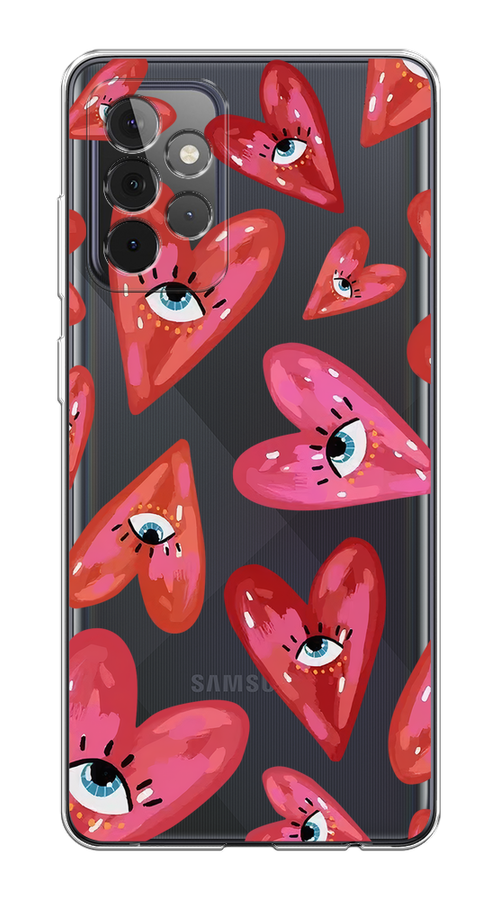 Чехол на Samsung Galaxy A72 "Сердечки с глазами", Коричневый;красный;розовый, 2101950-1
Чехол на Samsung Galaxy A72 "Сердечки с глазами", Коричневый;красный;розовый, 2101950-1