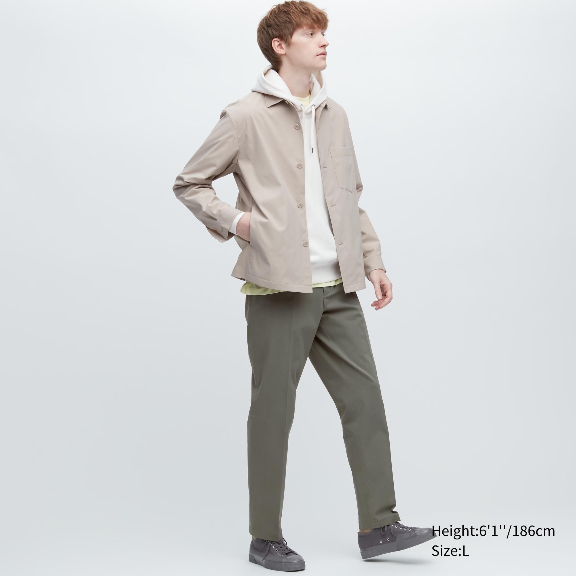 фото Брюки мужские uniqlo 457624col56 хаки s (доставка из-за рубежа)