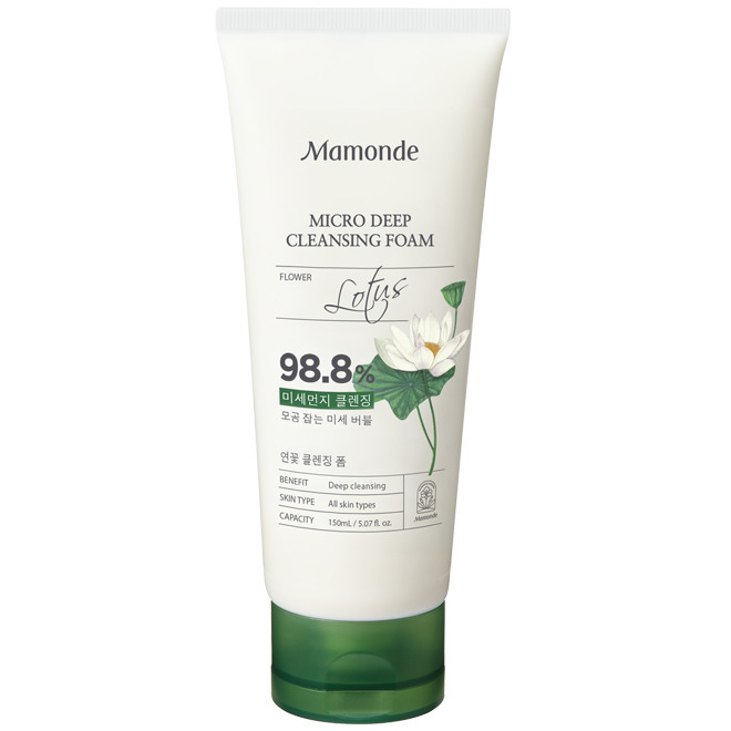 Глубоко очищающая пенка для умывания с экстрактом лотоса Mamonde micro deep cleansing foam, Пенка для умывания
Глубоко очищающая пенка для умывания с экстрактом лотоса Mamonde micro deep cleansing foam, Пенка для умывания