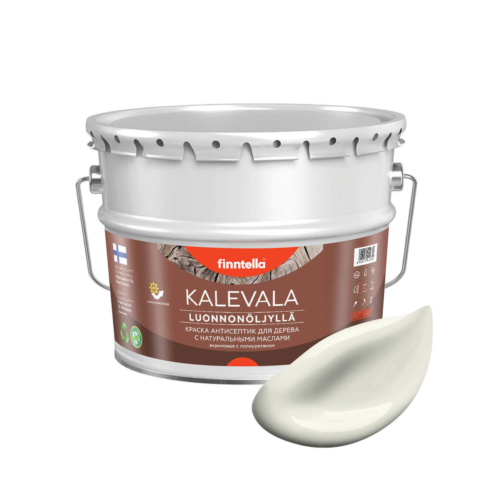 Краска для дерева и деревянных фасадов FINNTELLA KALEVALA, с натуральным маслом и полиурет, Белый, KALEVALA NLC
Краска для дерева и деревянных фасадов FINNTELLA KALEVALA, с натуральным маслом и полиурет, Белый, KALEVALA NLC