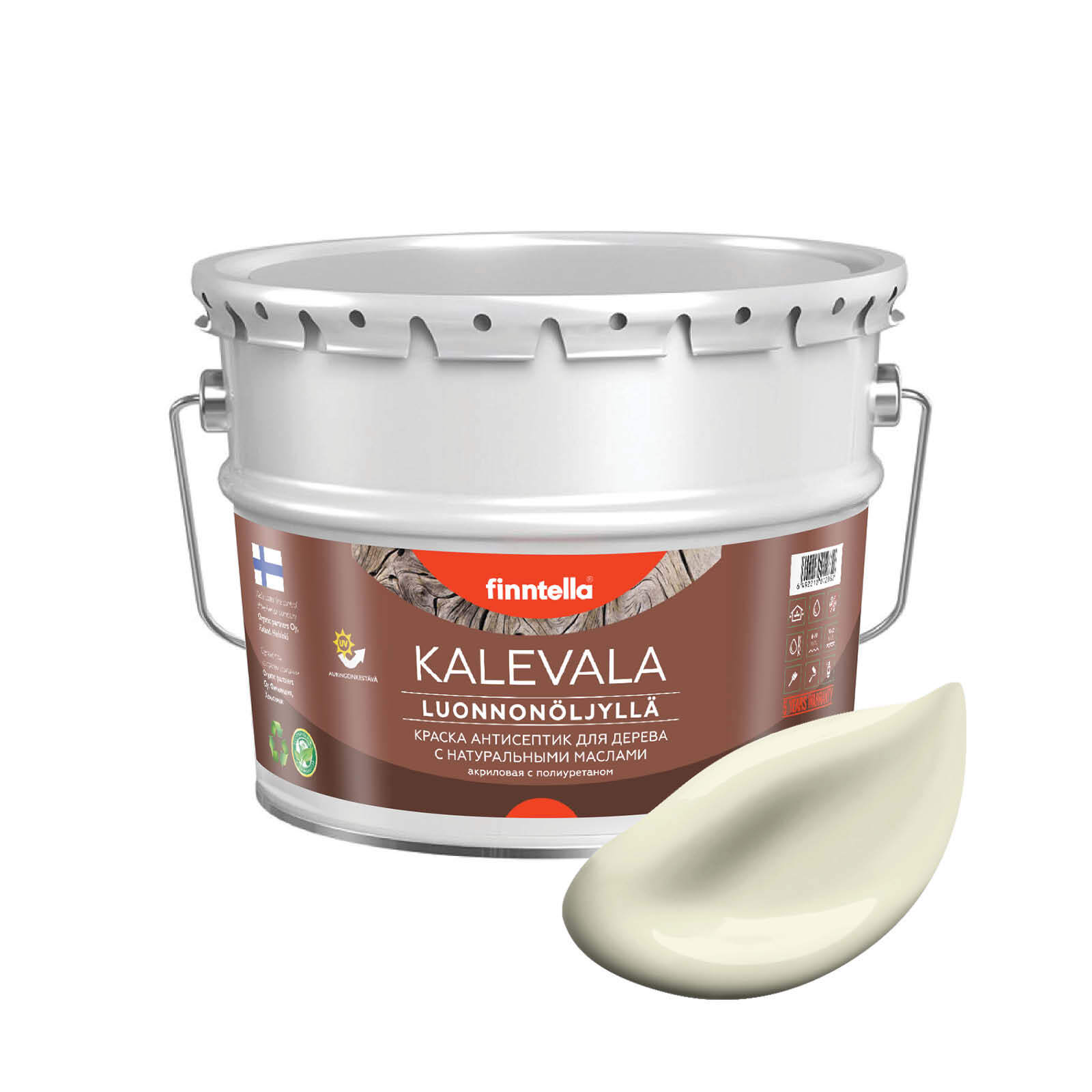 Краска для дерева и деревянных фасадов FINNTELLA KALEVALA, с натуральным маслом и полиурет, Белый, KALEVALA NLC
Краска для дерева и деревянных фасадов FINNTELLA KALEVALA, с натуральным маслом и полиурет, Белый, KALEVALA NLC