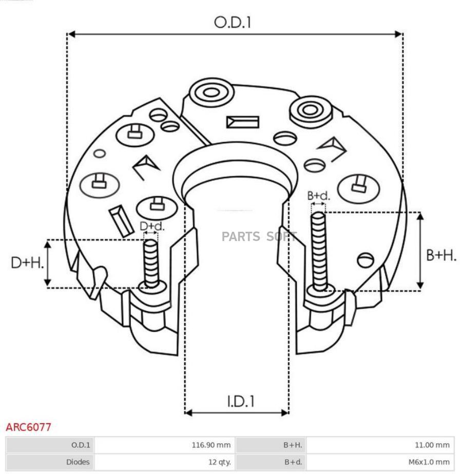 Диодный Мост Генератора Lexus Gs300 3.0 05-11 3Grfse/Toyota Avensis 2.0D 01-05 1Cdftv/Ford
Диодный Мост Генератора Lexus Gs300 3.0 05-11 3Grfse/Toyota Avensis 2.0D 01-05 1Cdftv/Ford