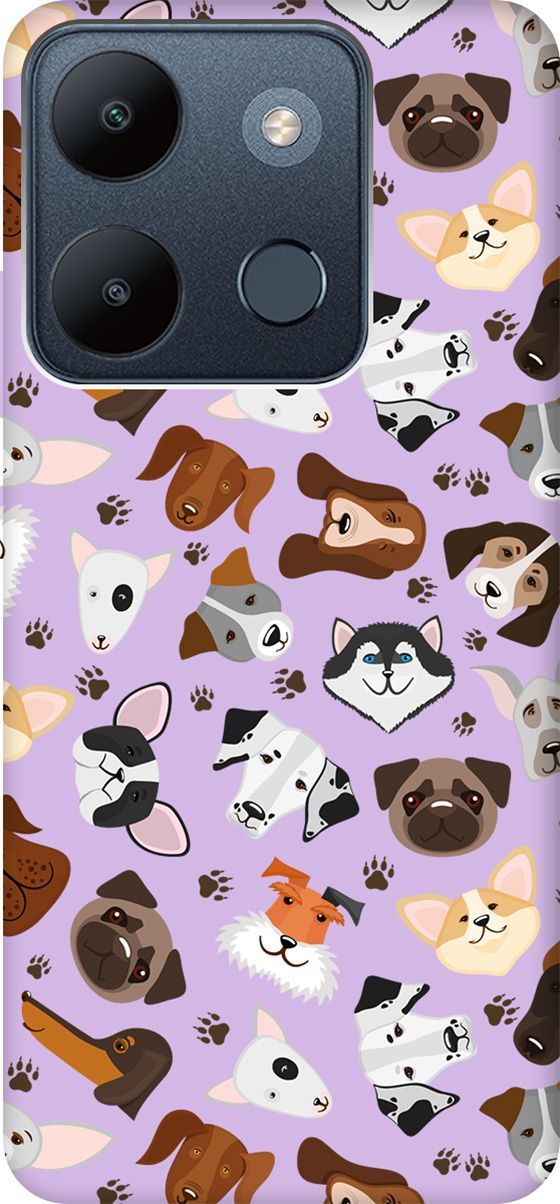 Чехол на Infinix Smart 7/Tecno Spark Go 2023/Pop 7 Pro "Dogs Pattern" сиреневый, Фиолетовый;коричневый, 158872
Чехол на Infinix Smart 7/Tecno Spark Go 2023/Pop 7 Pro "Dogs Pattern" сиреневый, Фиолетовый;коричневый, 158872