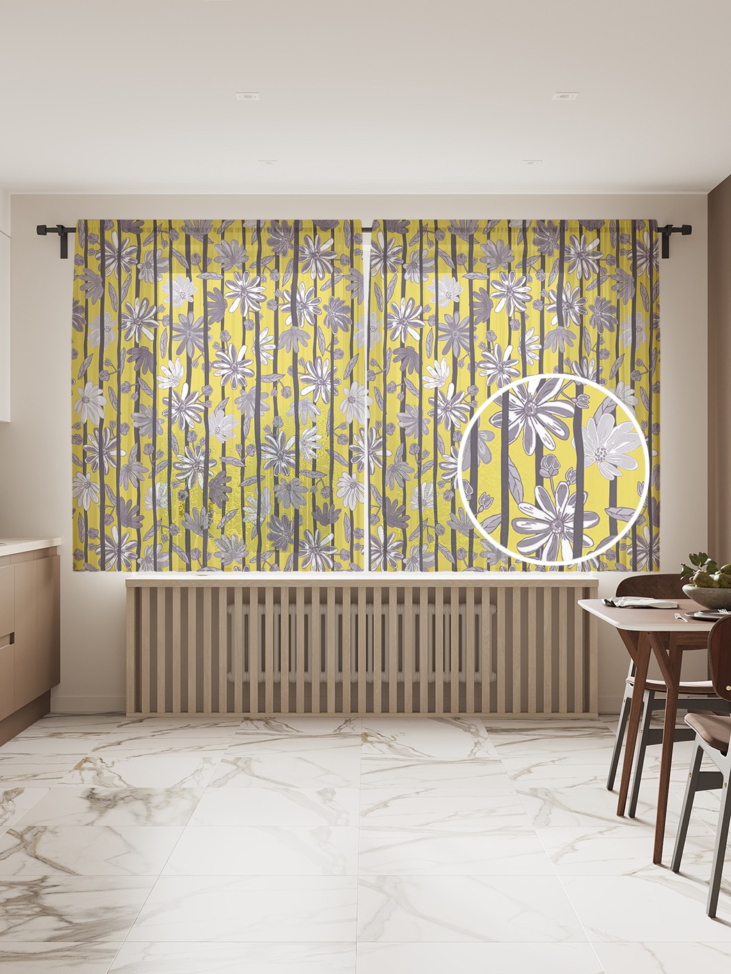 Фототюль JoyArty "Цветочная текстиль" 145x180см (2 полотна со шторной лентой + 50 крючков), Цветочная текстиль
Фототюль JoyArty "Цветочная текстиль" 145x180см (2 полотна со шторной лентой + 50 крючков), Цветочная текстиль