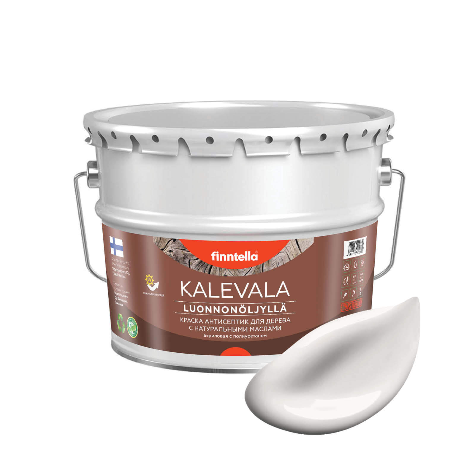 Краска для дерева и деревянных фасадов FINNTELLA KALEVALA, с натуральным маслом и полиурет, Белый, KALEVALA NLC
Краска для дерева и деревянных фасадов FINNTELLA KALEVALA, с натуральным маслом и полиурет, Белый, KALEVALA NLC