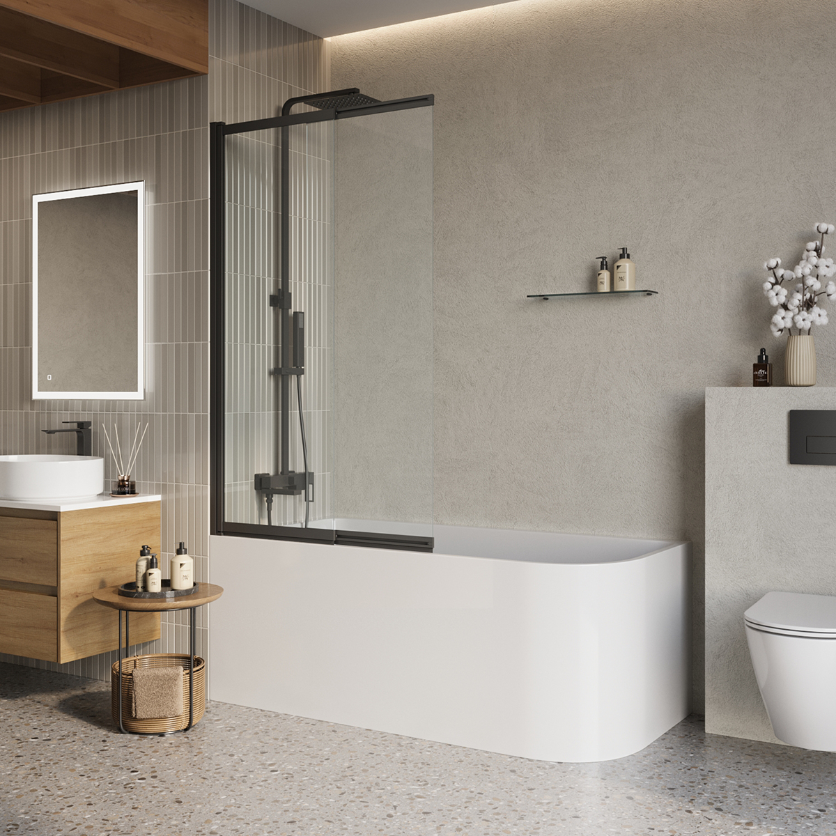 Шторка на ванну BelBagno LUCE LUCE-VF-11-100/145-C-NERO черный матовый, LUCE-VF-11-100/145-C-NERO
Шторка на ванну BelBagno LUCE LUCE-VF-11-100/145-C-NERO черный матовый, LUCE-VF-11-100/145-C-NERO