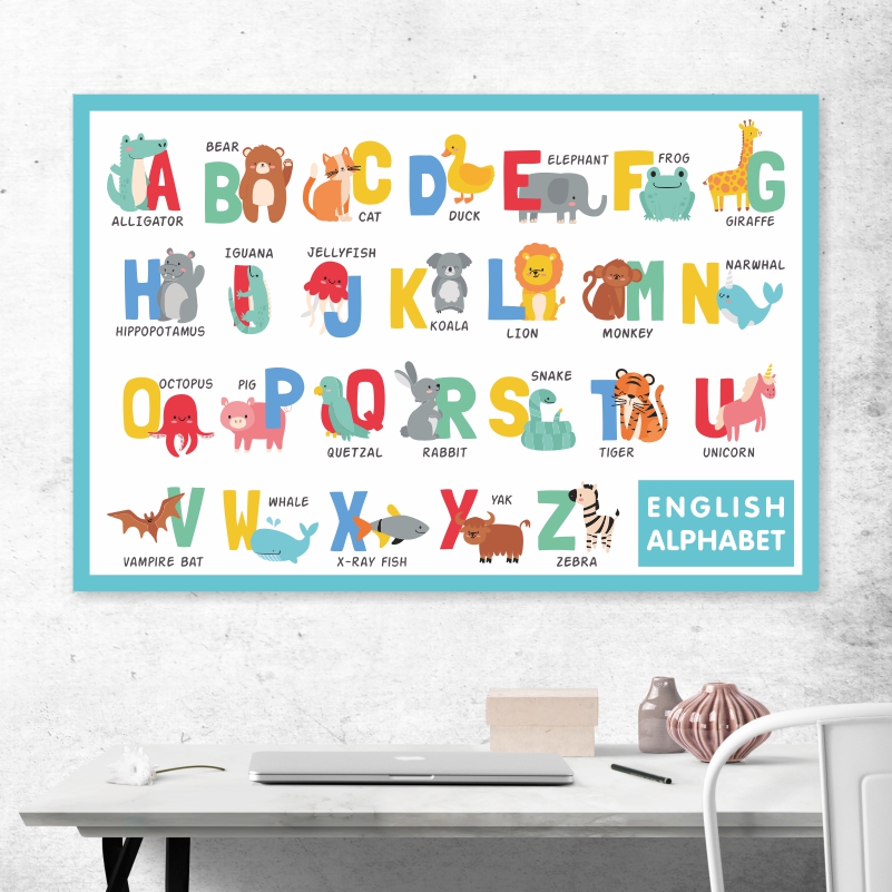 Постер на холсте ПолиЦентр English Alphabet Алфавит Английский 70х50 см, EnglishAlphabet
Постер на холсте ПолиЦентр English Alphabet Алфавит Английский 70х50 см, EnglishAlphabet