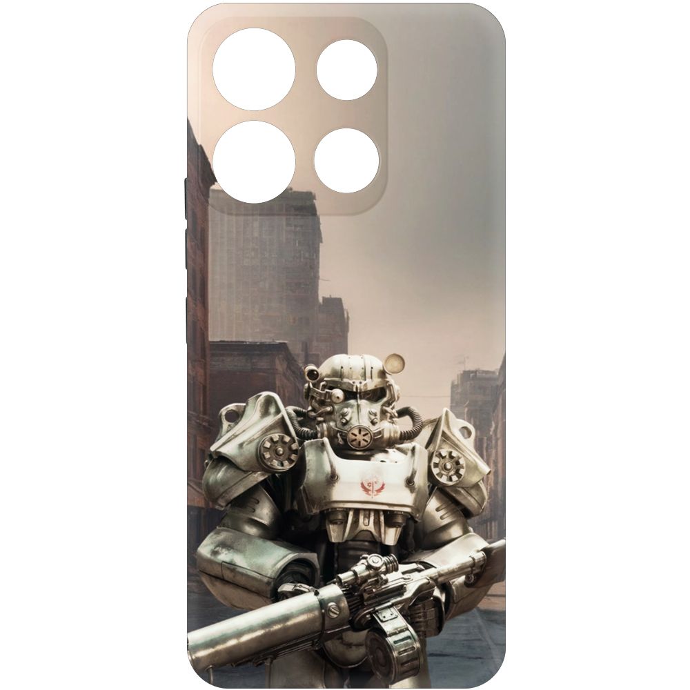 Чехол-накладка Krutoff Soft Case Фоллаут (Fallout) - Рыцарь Братства для ITEL A60s черный
Чехол-накладка Krutoff Soft Case Фоллаут (Fallout) - Рыцарь Братства для ITEL A60s черный