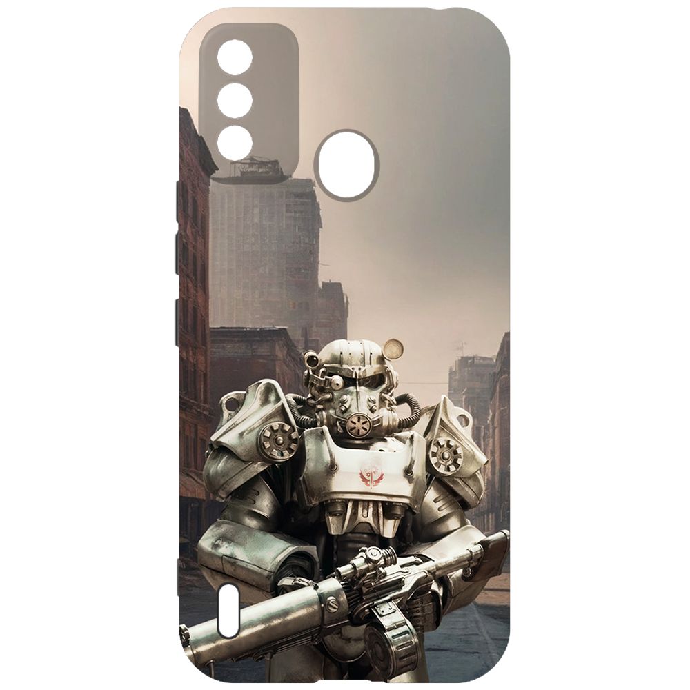 Чехол-накладка Krutoff Soft Case Фоллаут (Fallout) - Рыцарь Братства для ITEL A48 черный
Чехол-накладка Krutoff Soft Case Фоллаут (Fallout) - Рыцарь Братства для ITEL A48 черный