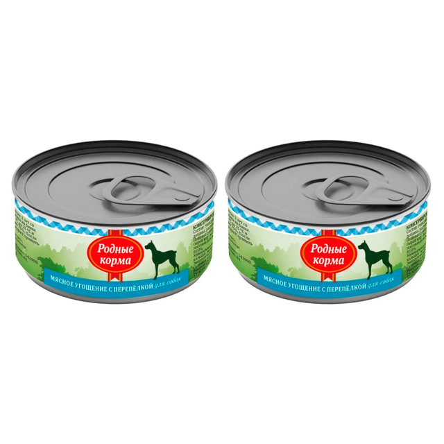 Консервы для собак Родные корма Мясное угощение, перепелка, 2 шт по 100 г, Мясное угощение
Консервы для собак Родные корма Мясное угощение, перепелка, 2 шт по 100 г, Мясное угощение