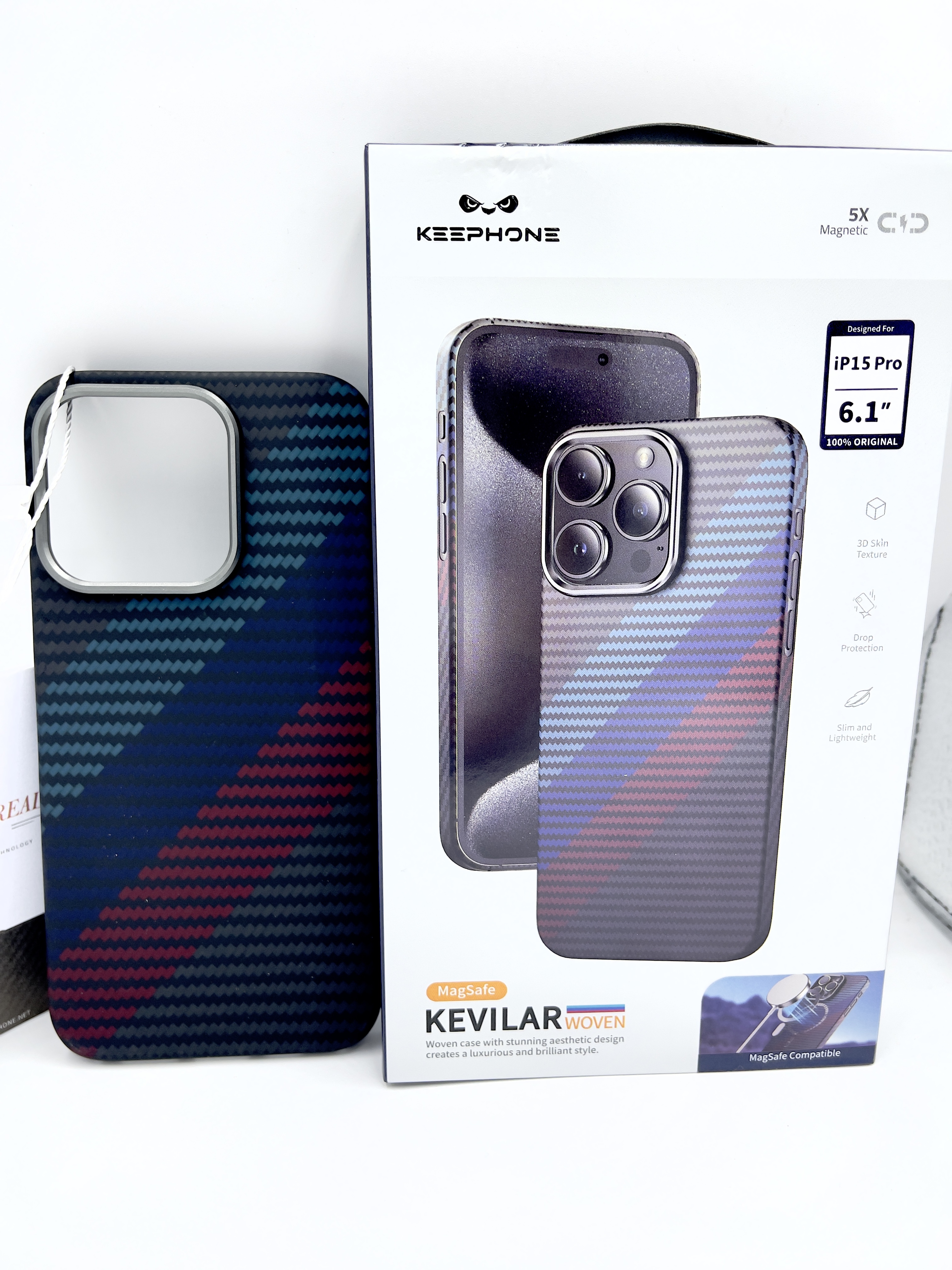 Накладка Keephone kevilar на Iphone 15 Pro, Разноцветный, KEVILARBMV15PRO 
Накладка Keephone kevilar на Iphone 15 Pro, Разноцветный, KEVILARBMV15PRO