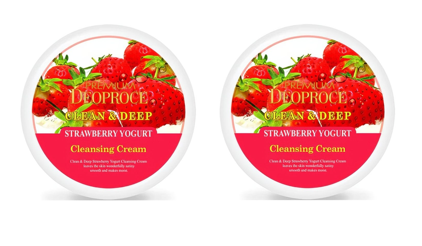 Крем для лица Deoproce очищающий 300 г 2 шт, PREMIUM DEOPROCE CLEAN & DEEP STRAWBERRY YOGURT CLEANSING CREAM
Крем для лица Deoproce очищающий 300 г 2 шт, PREMIUM DEOPROCE CLEAN & DEEP STRAWBERRY YOGURT CLEANSING CREAM