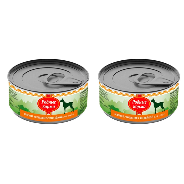 Консервы для собак Родные корма Мясное угощение, индейка, 2 шт по 100 г, Мясное угощение
Консервы для собак Родные корма Мясное угощение, индейка, 2 шт по 100 г, Мясное угощение