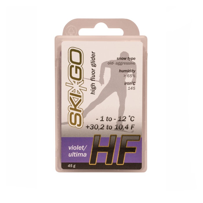 Парафин высокофтористый SKIGO HF Violet (-1°С -12°С) 45 г., Прозрачный, HF Violet (для стар. жест. абраз. снега)
Парафин высокофтористый SKIGO HF Violet (-1°С -12°С) 45 г., Прозрачный, HF Violet (для стар. жест. абраз. снега)