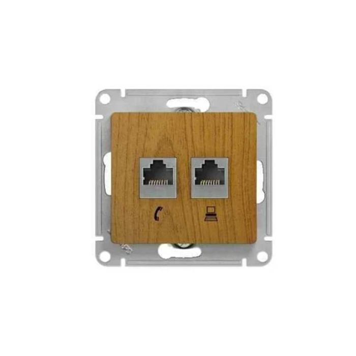 Schneider Electric Розетка компьютерная двойная Schneider Electric Glossa RJ45 категории 5, Коричневый
Schneider Electric Розетка компьютерная двойная Schneider Electric Glossa RJ45 категории 5, Коричневый