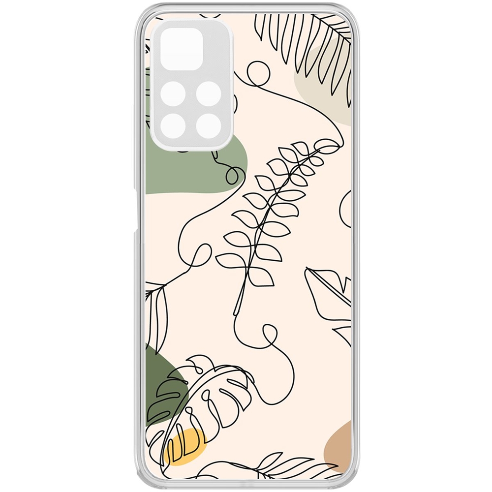 фото Чехол-накладка krutoff clear case линия весны для xiaomi poco m4 pro