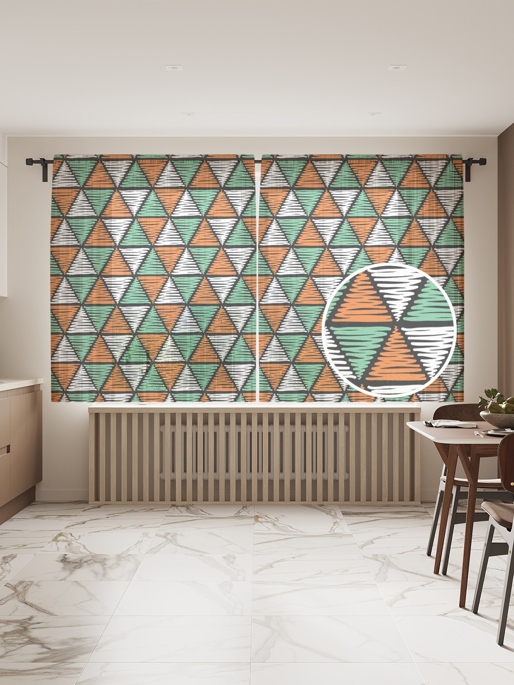 Фототюль JoyArty "Текстильные треугольники" 145x180см, 2 полотна, лента, 50 крючков, Текстильные треугольники
Фототюль JoyArty "Текстильные треугольники" 145x180см, 2 полотна, лента, 50 крючков, Текстильные треугольники