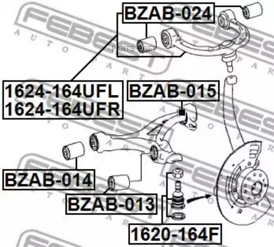 С/Блок Febest Bzab013 Mercedes Benz Ml-Class 164 2004-2011 Сайлентблок Нижнего Переднего Р
С/Блок Febest Bzab013 Mercedes Benz Ml-Class 164 2004-2011 Сайлентблок Нижнего Переднего Р