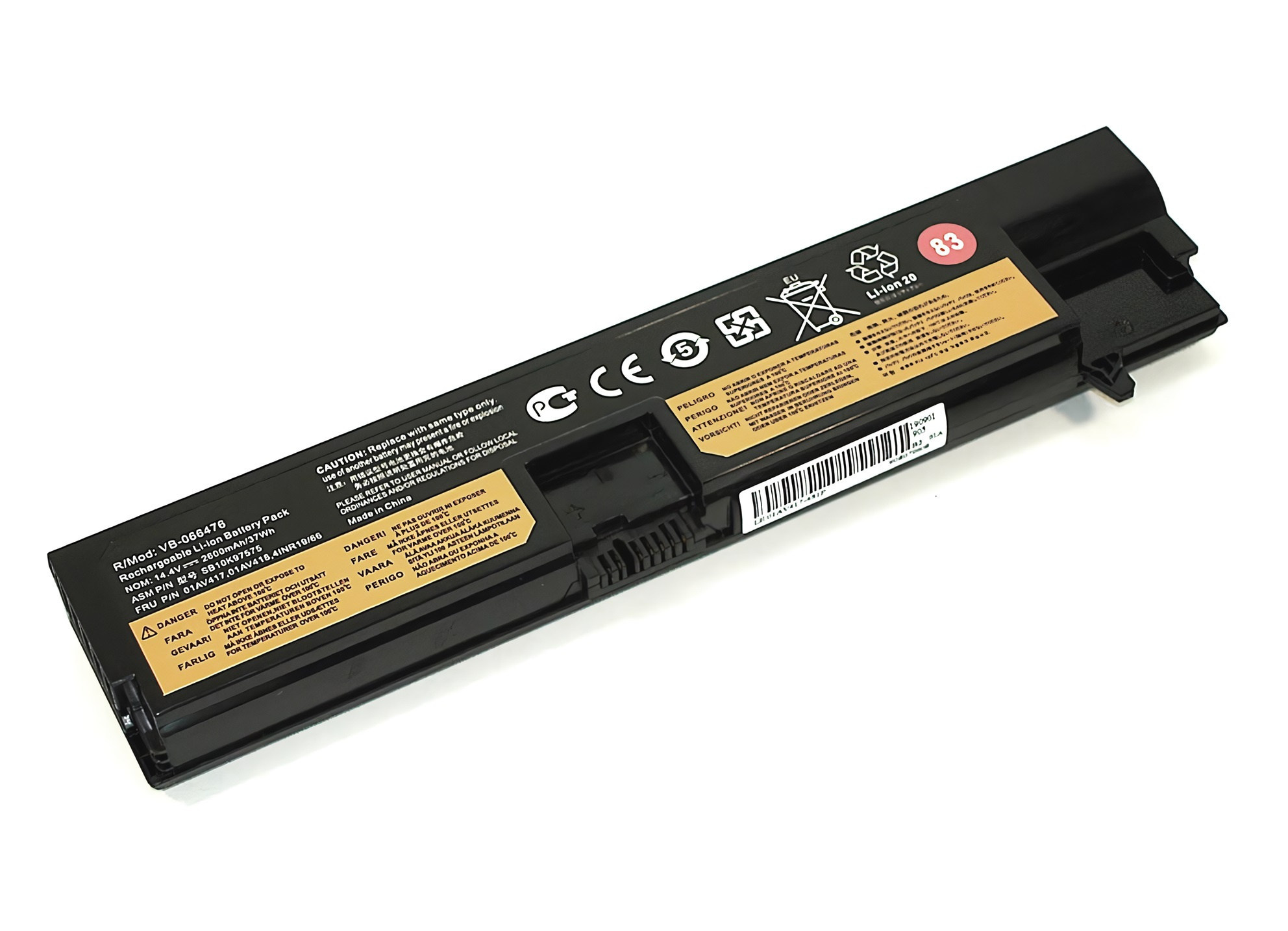 Аккумулятор для ноутбука Lenovo ThinkPad E570 E575 83 (14.4V 2200mAh) 01AV418 01AV415
Аккумулятор для ноутбука Lenovo ThinkPad E570 E575 83 (14.4V 2200mAh) 01AV418 01AV415