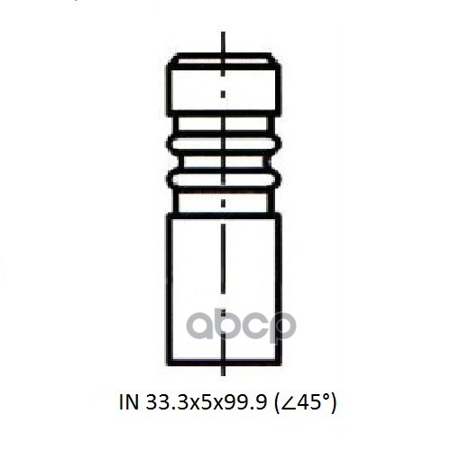 Клапан Двс In Fiat 500 Ii, Doblo, Fiorino, Grande Punto, Idea, Linea, Panda Ii-Iii, Punto