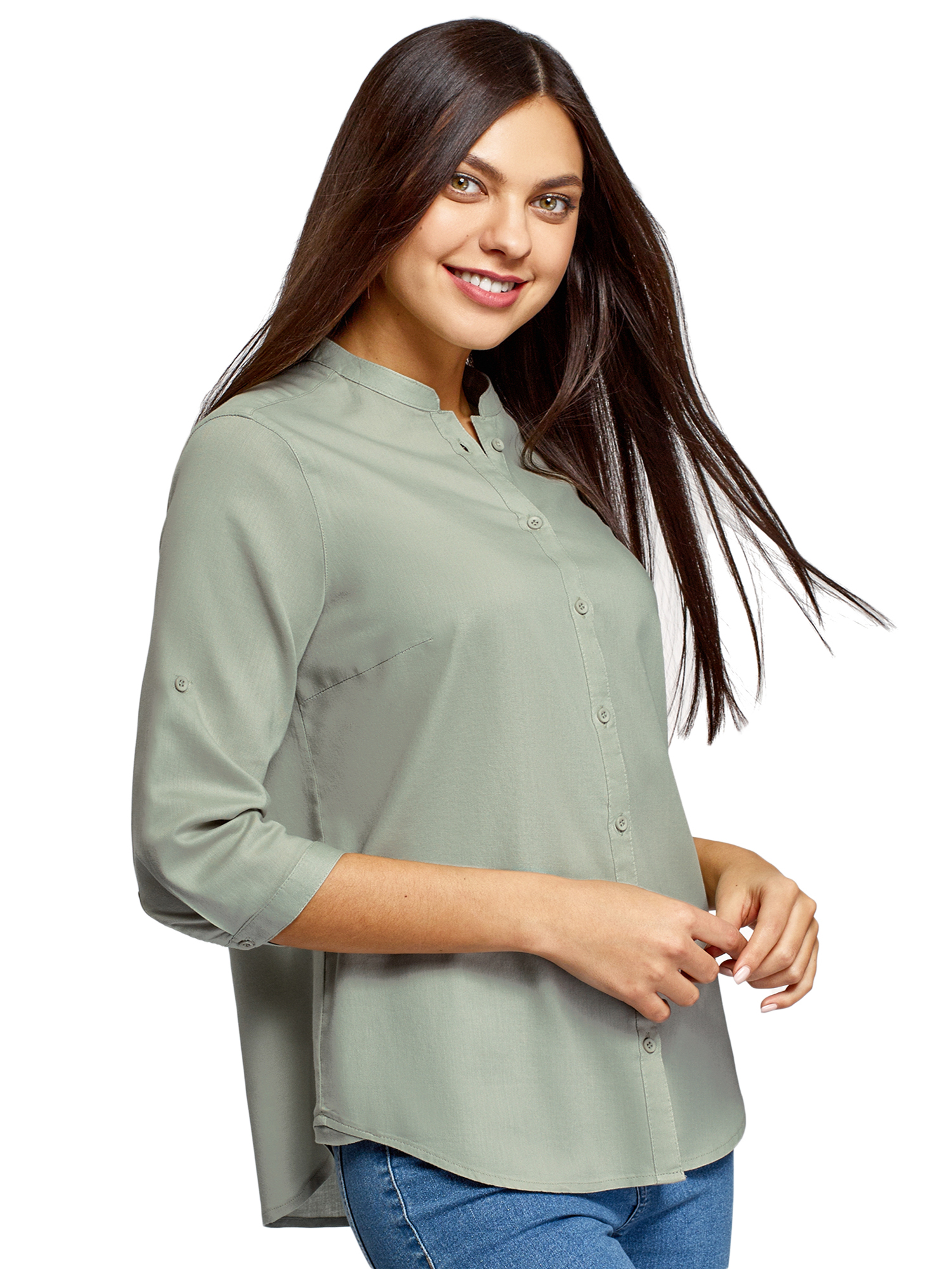 Рубашка женская oodji 23L12001B зеленая 44 EU, 23L12001B
Рубашка женская oodji 23L12001B зеленая 44 EU, 23L12001B