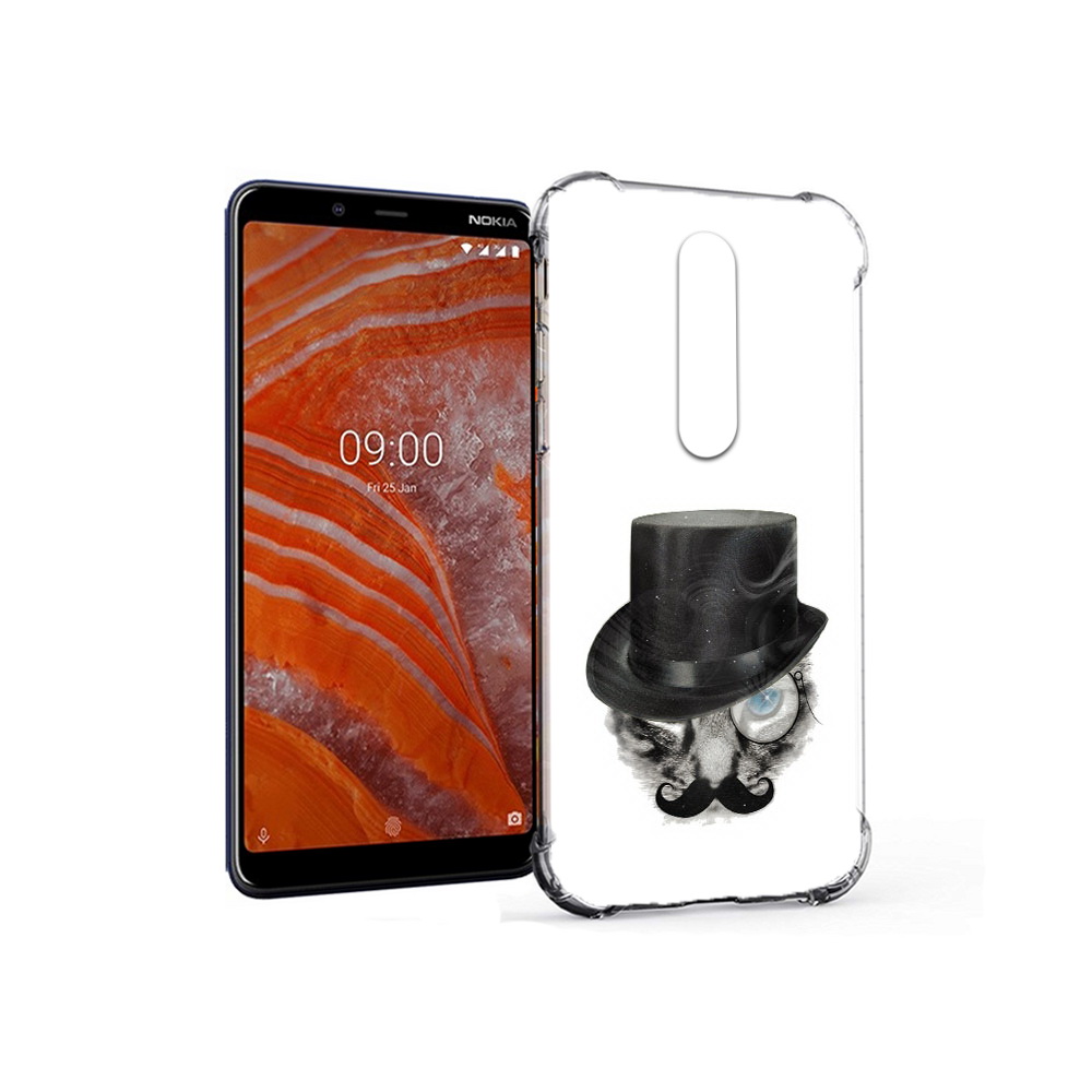 Чехол MyPads Tocco для Nokia 3.1 Plus интелегентный кот (PT121397.96.378), Прозрачный, Tocco 
Чехол MyPads Tocco для Nokia 3.1 Plus интелегентный кот (PT121397.96.378), Прозрачный, Tocco