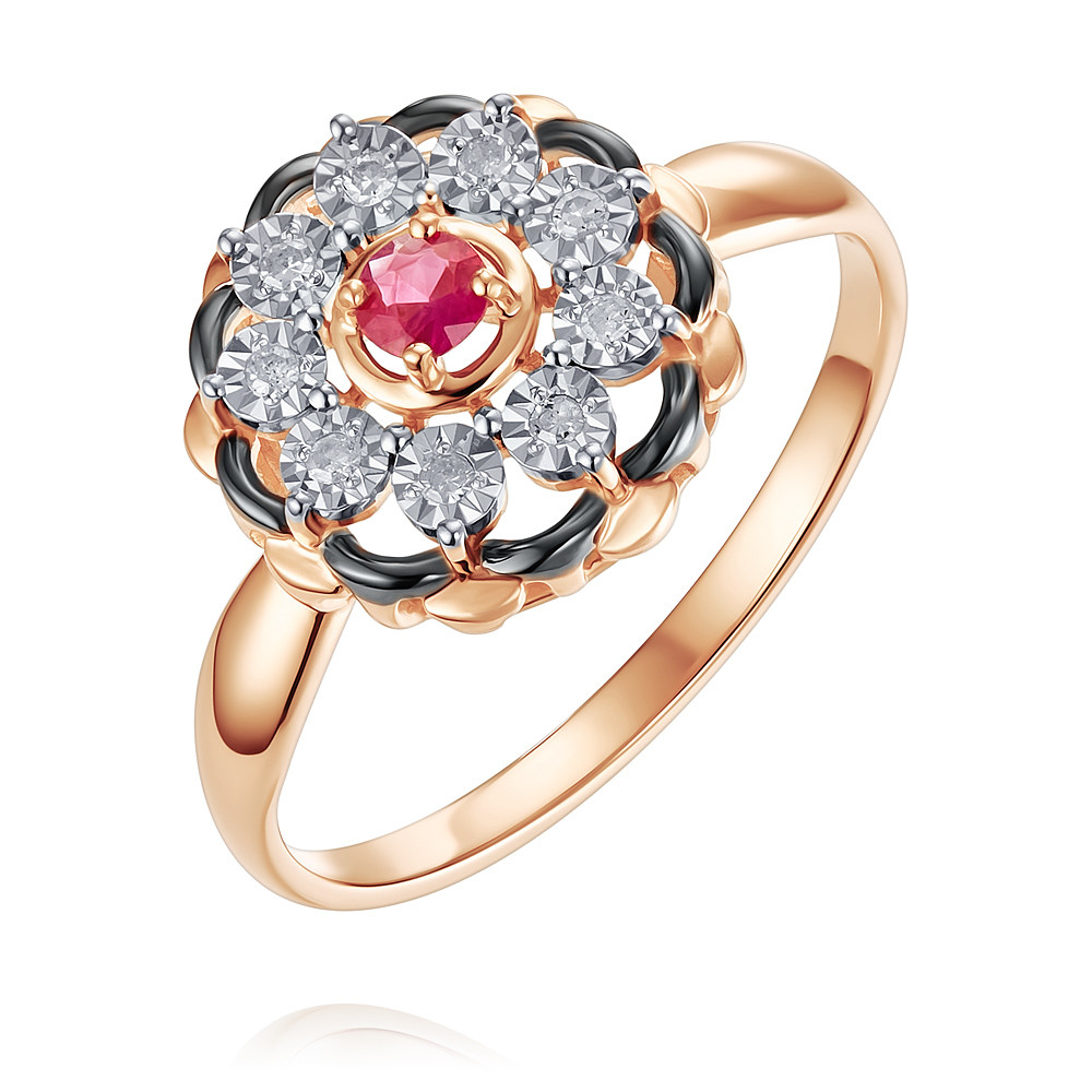 Кольцо из красного золота с бриллиантом/рубином р. ADAMAS 14036929/01-А50Ч-431, 14036929/01-А50Ч-431
Кольцо из красного золота с бриллиантом/рубином р. ADAMAS 14036929/01-А50Ч-431, 14036929/01-А50Ч-431