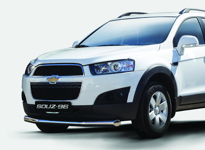 фото Защита переднего бампера труба d76,chevrolet captiva 2012-2013, ccap.48.1511 souz-96