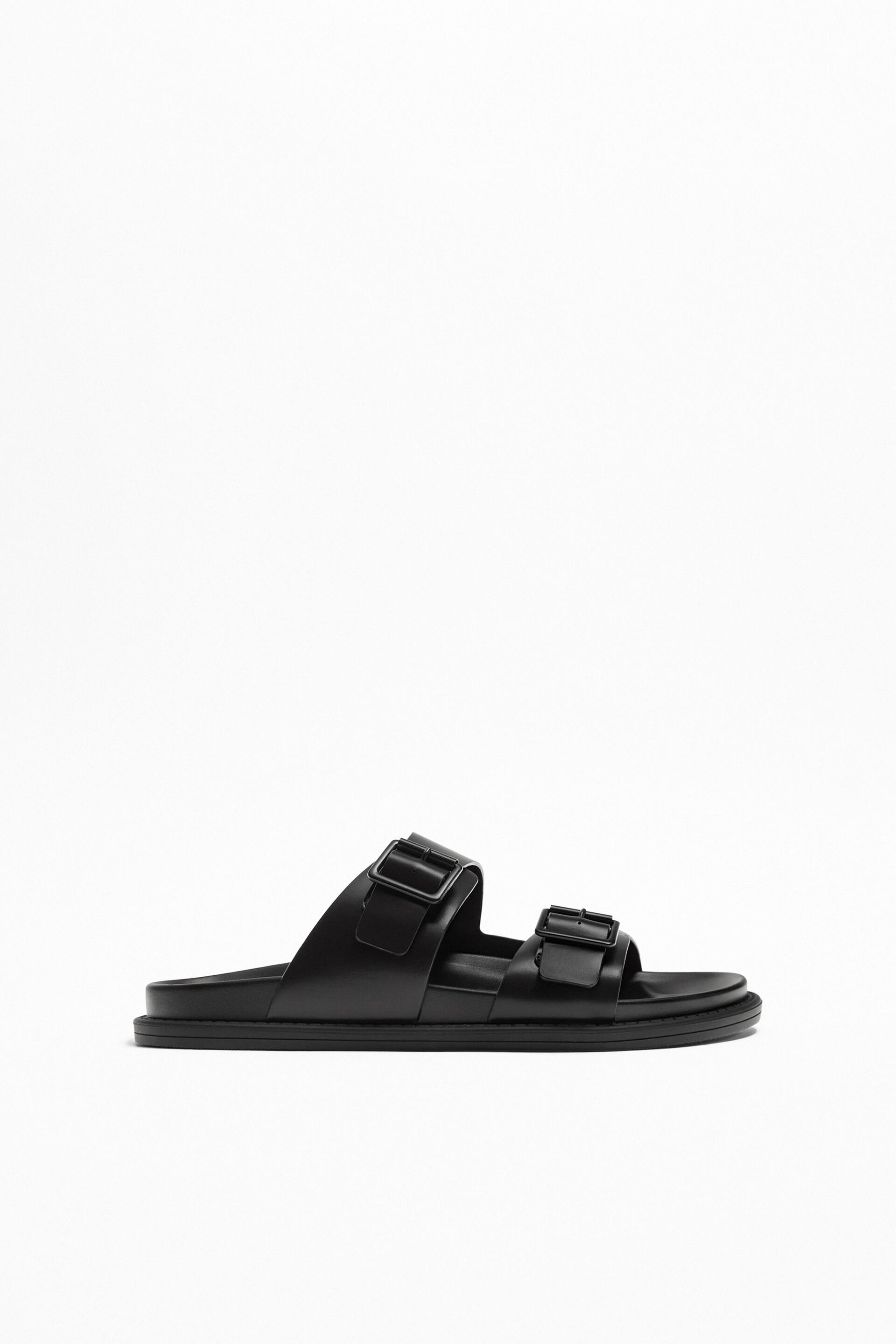 фото Шлепанцы мужские zara 222764 черные 40 ru (доставка из-за рубежа)