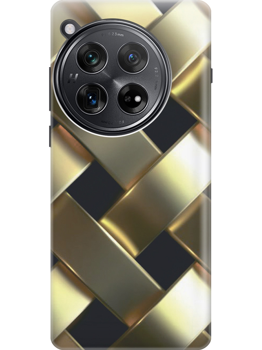 Силиконовый чехол на OnePlus 12 с рисунком "Золотистое плетение", Золотистый;черный, 20012114
Силиконовый чехол на OnePlus 12 с рисунком "Золотистое плетение", Золотистый;черный, 20012114