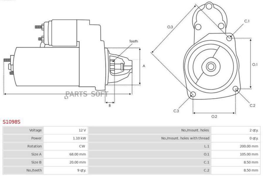 Стартер Chevrolet Aveo 11-15 / Cruze 09-15 / Lacetti 04-13 / Opel Astra 98-15 / Corsa 06-1
Стартер Chevrolet Aveo 11-15 / Cruze 09-15 / Lacetti 04-13 / Opel Astra 98-15 / Corsa 06-1