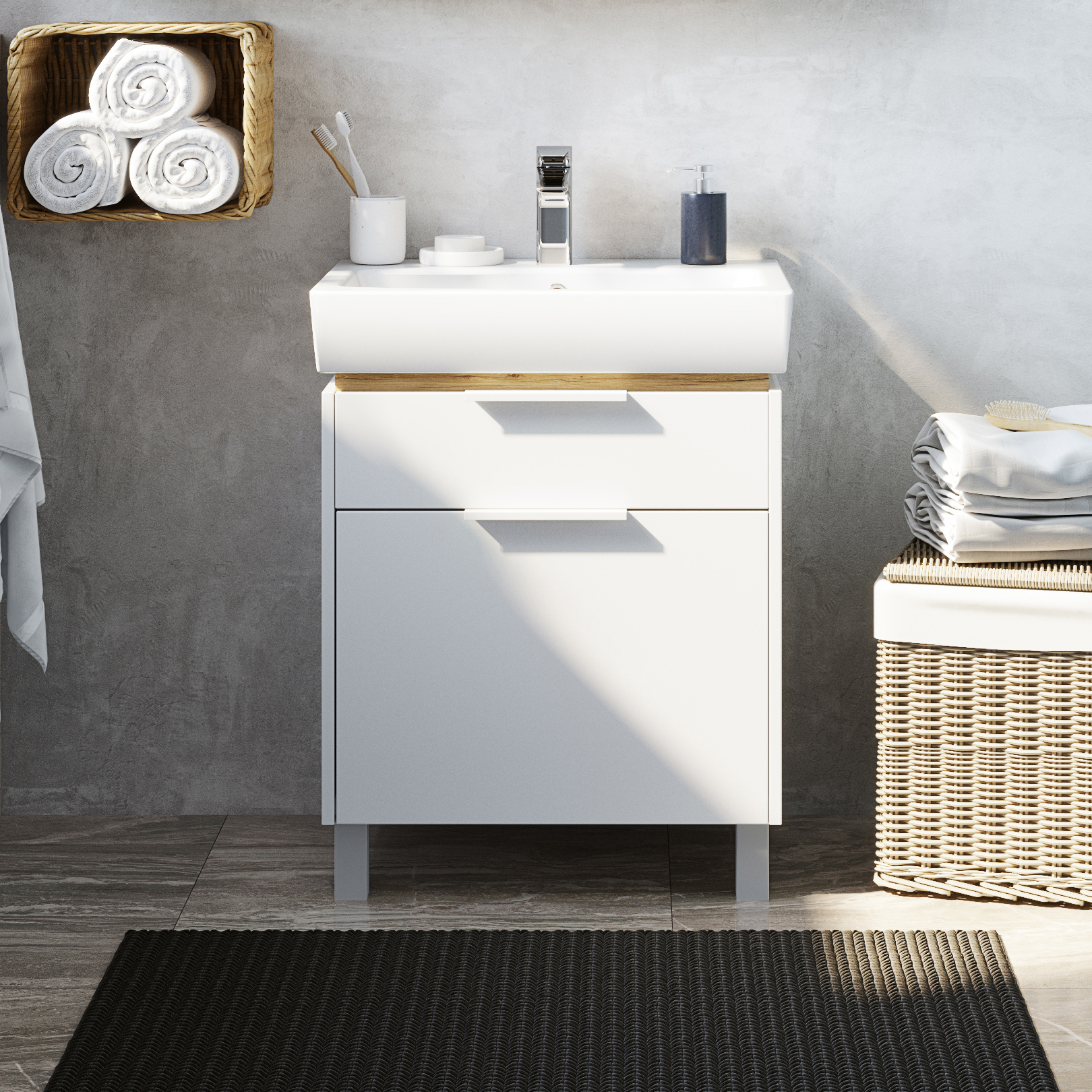 фото Тумба с раковиной stworki дублин 60