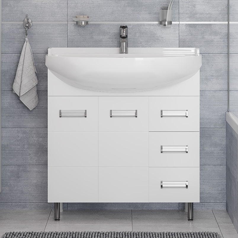 фото Тумба с раковиной diwo дмитров 80