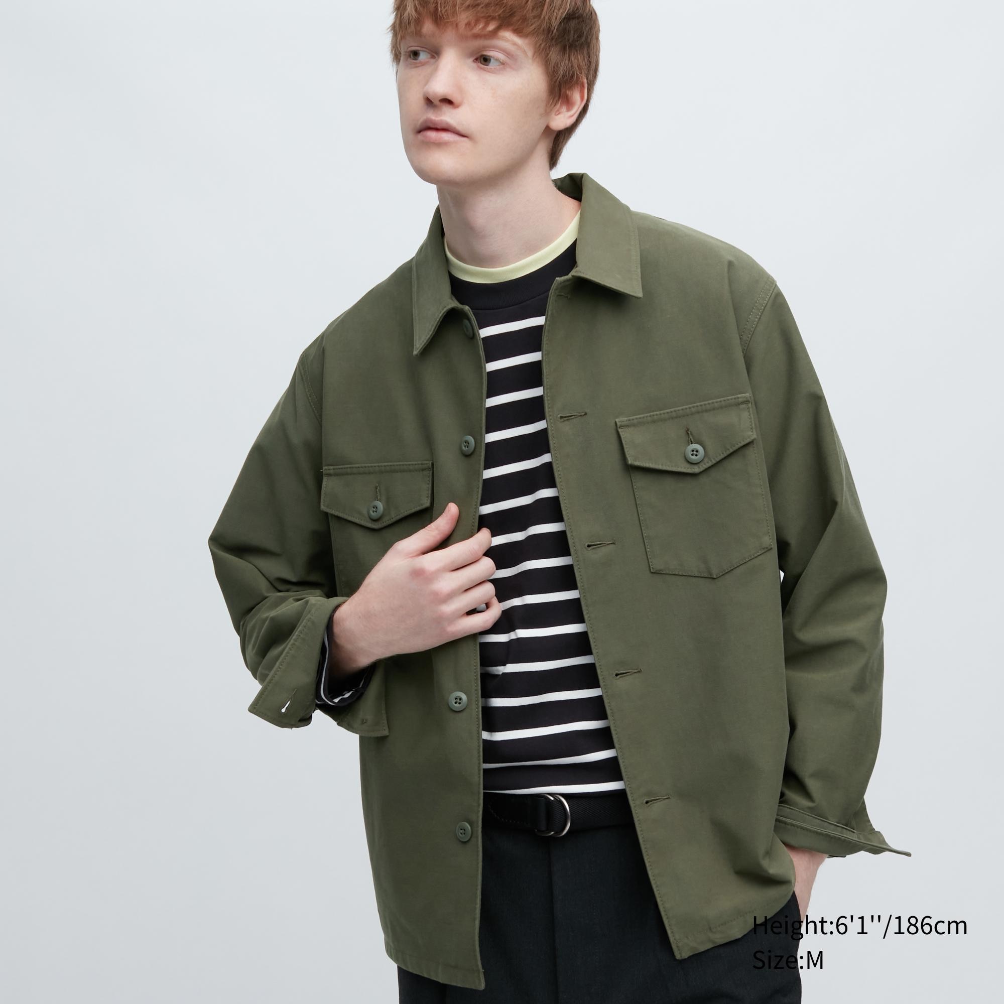 фото Куртка мужская uniqlo 455093col57 хаки xl (доставка из-за рубежа)