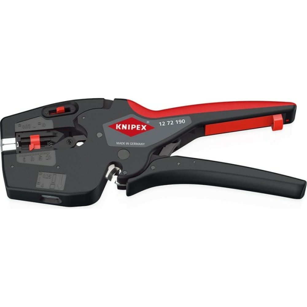 KNIPEX NexStrip Стриппер автоматический 3-в-1, O 0.03-10 мм AWG 32-8, рез до 10 мм, обжи
KNIPEX NexStrip Стриппер автоматический 3-в-1, O 0.03-10 мм AWG 32-8, рез до 10 мм, обжи