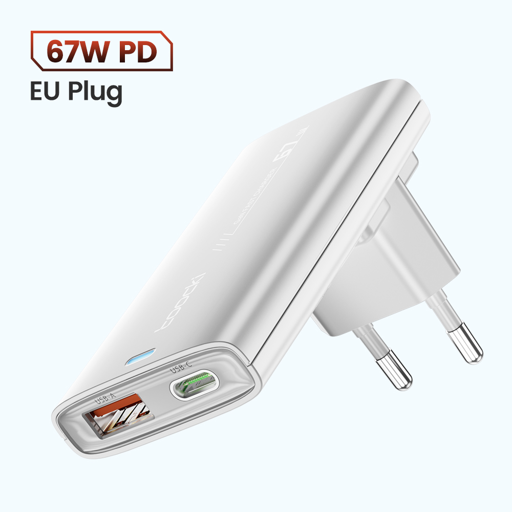 Зарядное устройство Toocki GaN сетевое с USB-портом и Type-C быстрой зарядки, 67, TCT67-DFA02
Зарядное устройство Toocki GaN сетевое с USB-портом и Type-C быстрой зарядки, 67, TCT67-DFA02