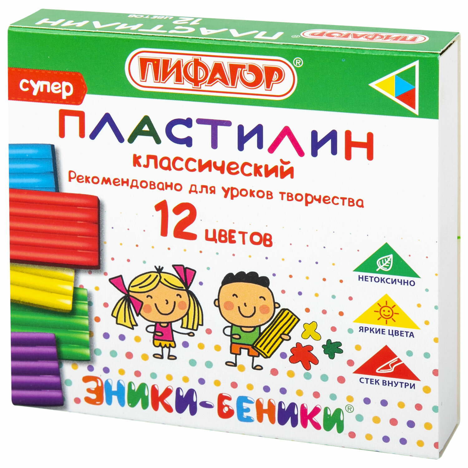 Пластилин Пифагор классический 106505, в наборе 12 цв, 10 наборов, Разноцветный, 106505
Пластилин Пифагор классический 106505, в наборе 12 цв, 10 наборов, Разноцветный, 106505