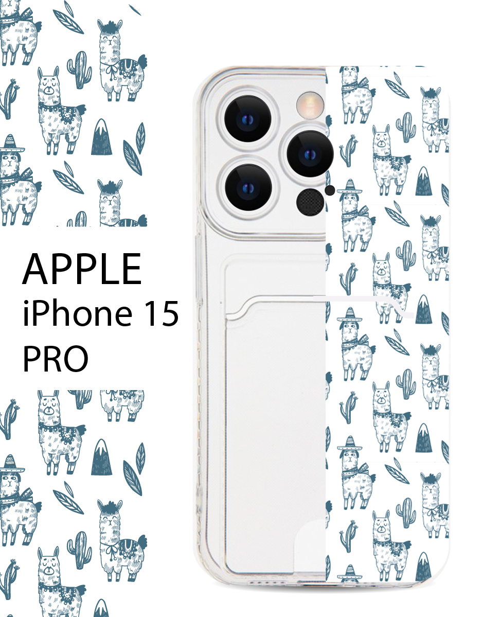 Чехол на Apple iPhone 15 Pro с карманом для банковской карты и принтом, Белый;голубой, Apple iPhone 15 Pro
Чехол на Apple iPhone 15 Pro с карманом для банковской карты и принтом, Белый;голубой, Apple iPhone 15 Pro