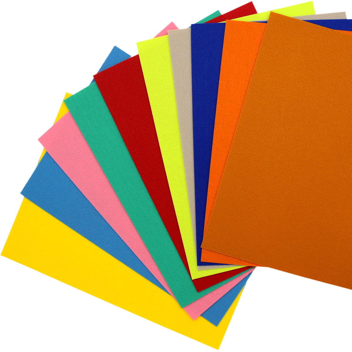 фото Fsr1.2 набор декоративного фетра 1,2мм 22см*30см 10шт (16) рукоделие