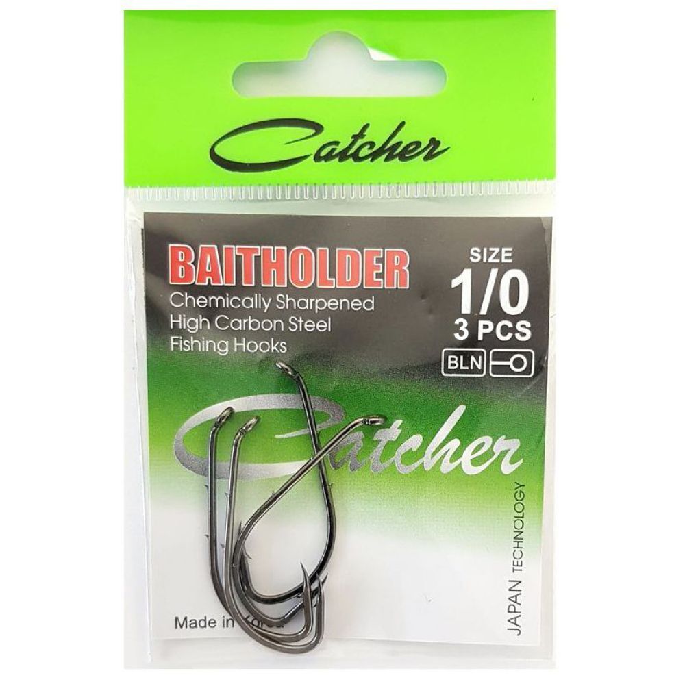 Одинарные крючки Catcher лимерик №1/0 BN, с колечком, загнутое острие, с бородкой, Черный, BAITHOLDER
Одинарные крючки Catcher лимерик №1/0 BN, с колечком, загнутое острие, с бородкой, Черный, BAITHOLDER