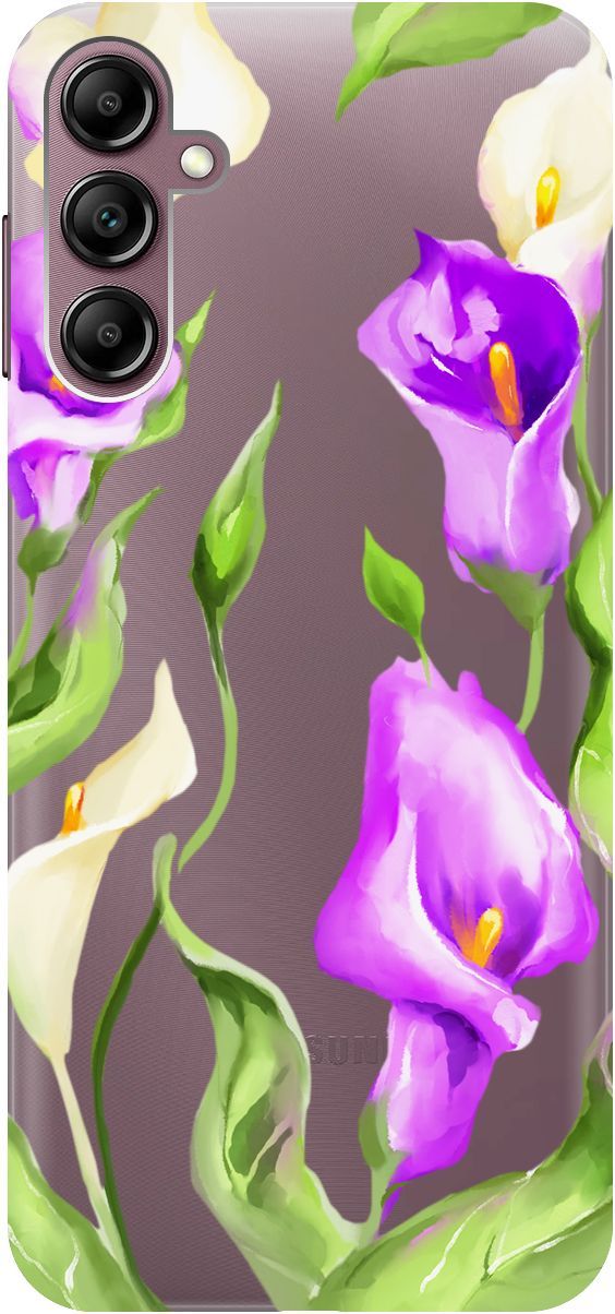 Чехол на Samsung Galaxy A14 с 3D принтом "Amazing Callas" прозрачный, Прозрачный;фиолетовый, 158808
Чехол на Samsung Galaxy A14 с 3D принтом "Amazing Callas" прозрачный, Прозрачный;фиолетовый, 158808