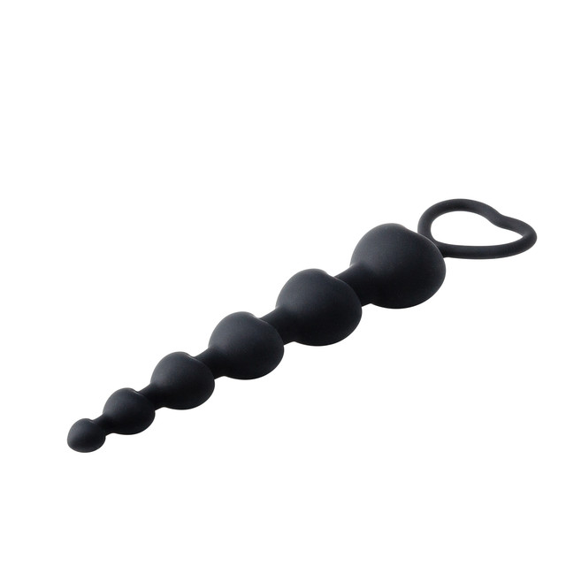 фото Анальная цепочка с кольцом yes or yes 6 звеньев черные 15 см yesoryes