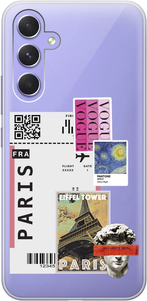 Чехол на Samsung Galaxy A54 5G с 3D принтом "Paris Stickers" прозрачный, Прозрачный;бежевый, 158766
Чехол на Samsung Galaxy A54 5G с 3D принтом "Paris Stickers" прозрачный, Прозрачный;бежевый, 158766