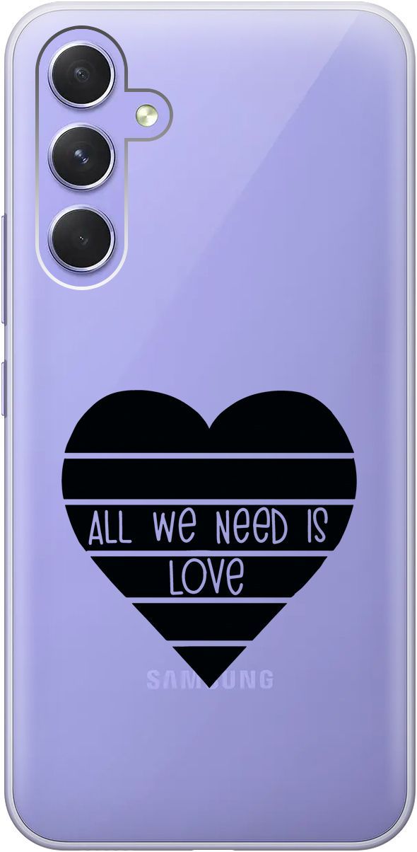 Чехол на Samsung Galaxy A54 5G с 3D принтом "All We Need is Love" прозрачный, Прозрачный;черный, 158766
Чехол на Samsung Galaxy A54 5G с 3D принтом "All We Need is Love" прозрачный, Прозрачный;черный, 158766