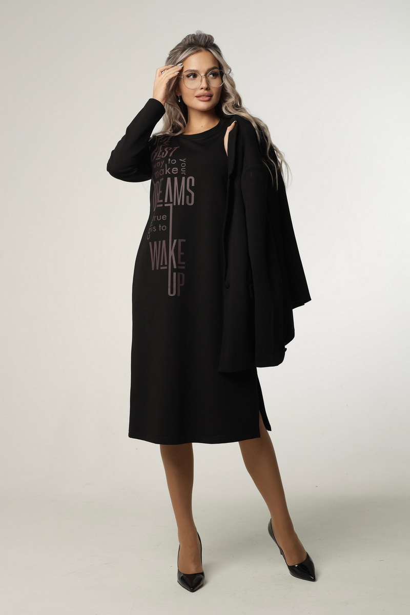 Платье женское Elenatex П-174 черное 56 RU, Черный, П-174
Платье женское Elenatex П-174 черное 56 RU, Черный, П-174